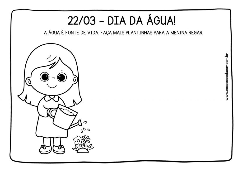 Educação Infantil: atividades para o dia da água!