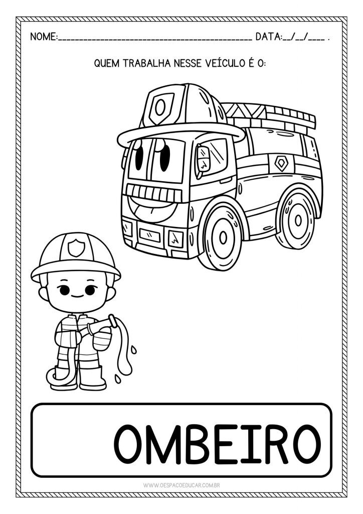 Dia do trabalho: atividades de alfabetização!