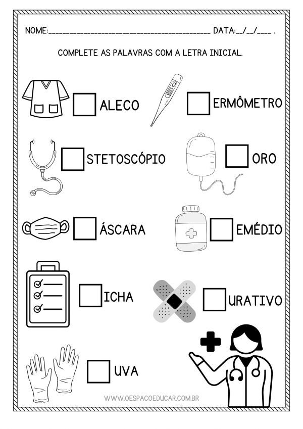 Dia do Trabalho: letra inicial e final!