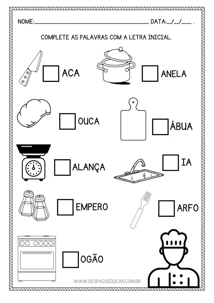 Dia do Trabalho: letra inicial e final!