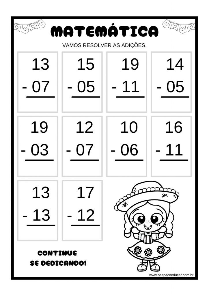 Festa Junina: adições e subtrações!