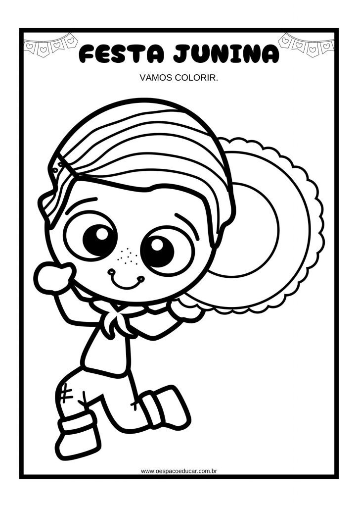 Festa junina: para colorir!