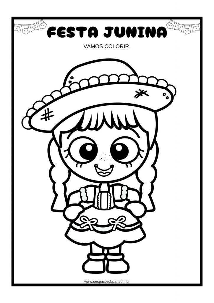 Festa junina: para colorir!