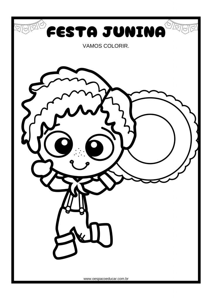 Festa junina: para colorir!