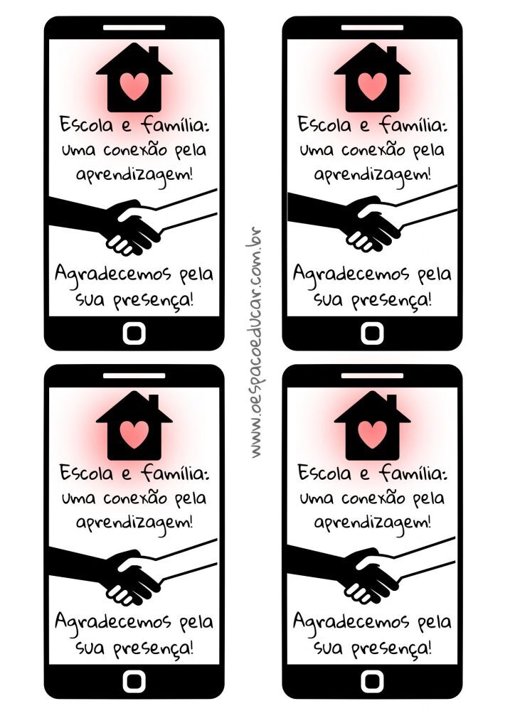 Agradecimento reunião de pais!