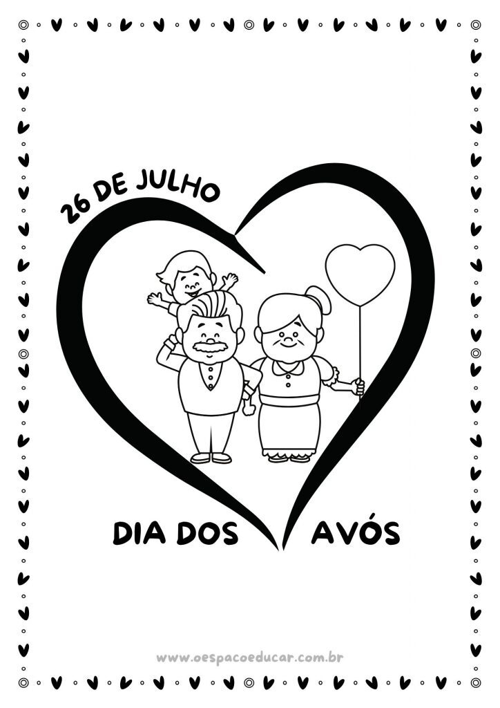 Dia dos avós: para colorir!