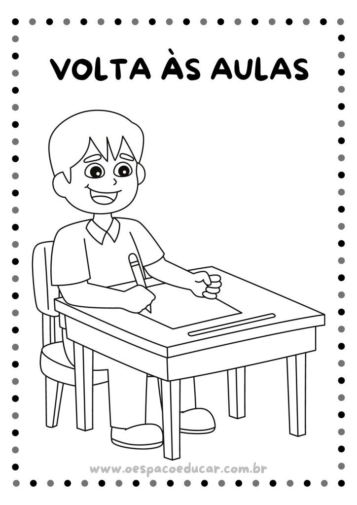 Volta às aulas: para colorir!