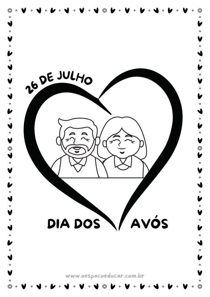 Dia dos avós: para colorir!