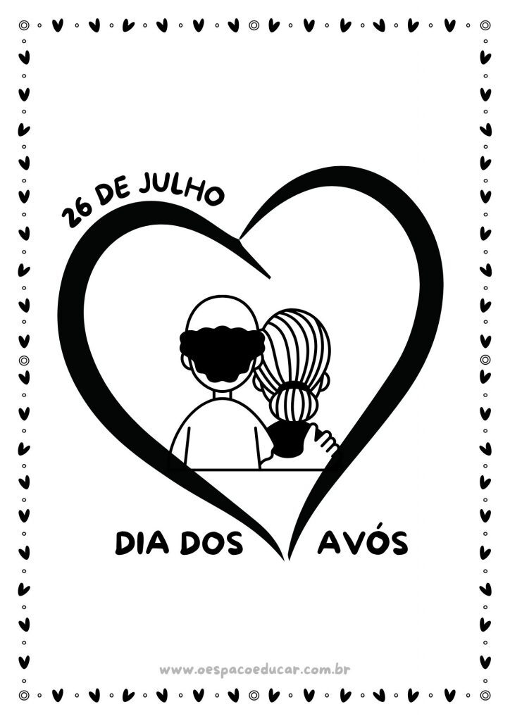 Dia dos avós: para colorir!