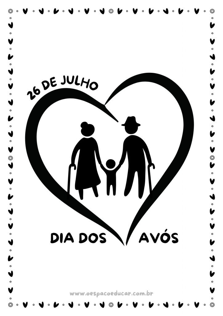 Dia dos avós: para colorir!