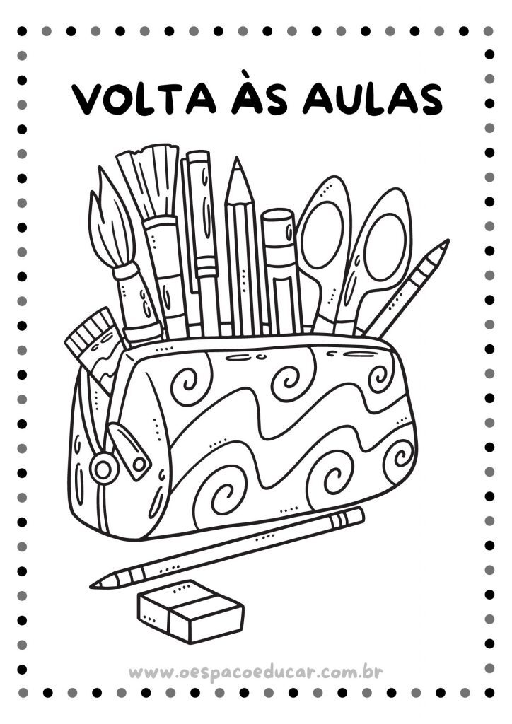 Volta às aulas: para colorir!