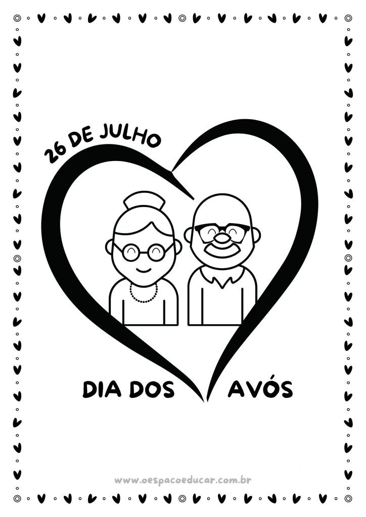 Dia dos avós: para colorir!