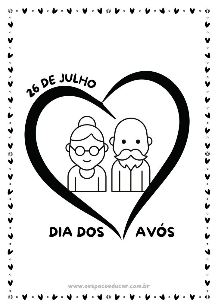 Dia dos avós: para colorir!