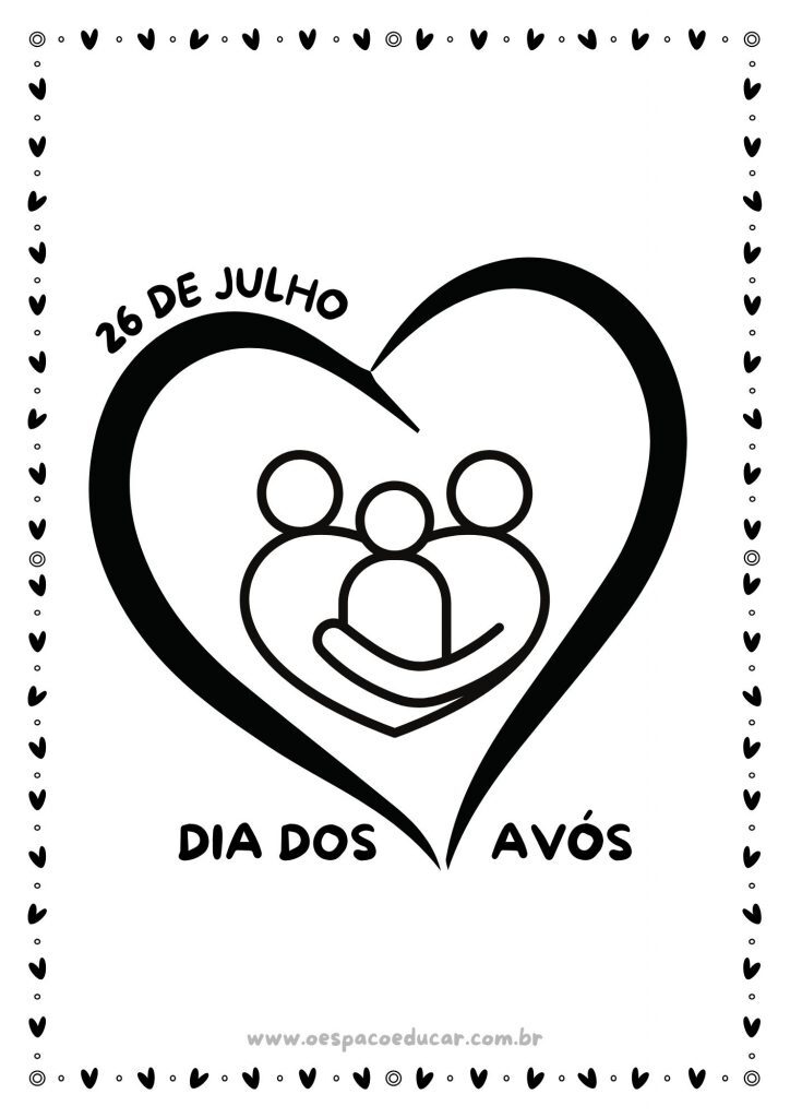 Dia dos avós: para colorir!