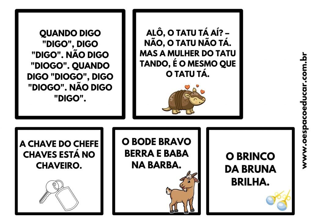 Trava-línguas!