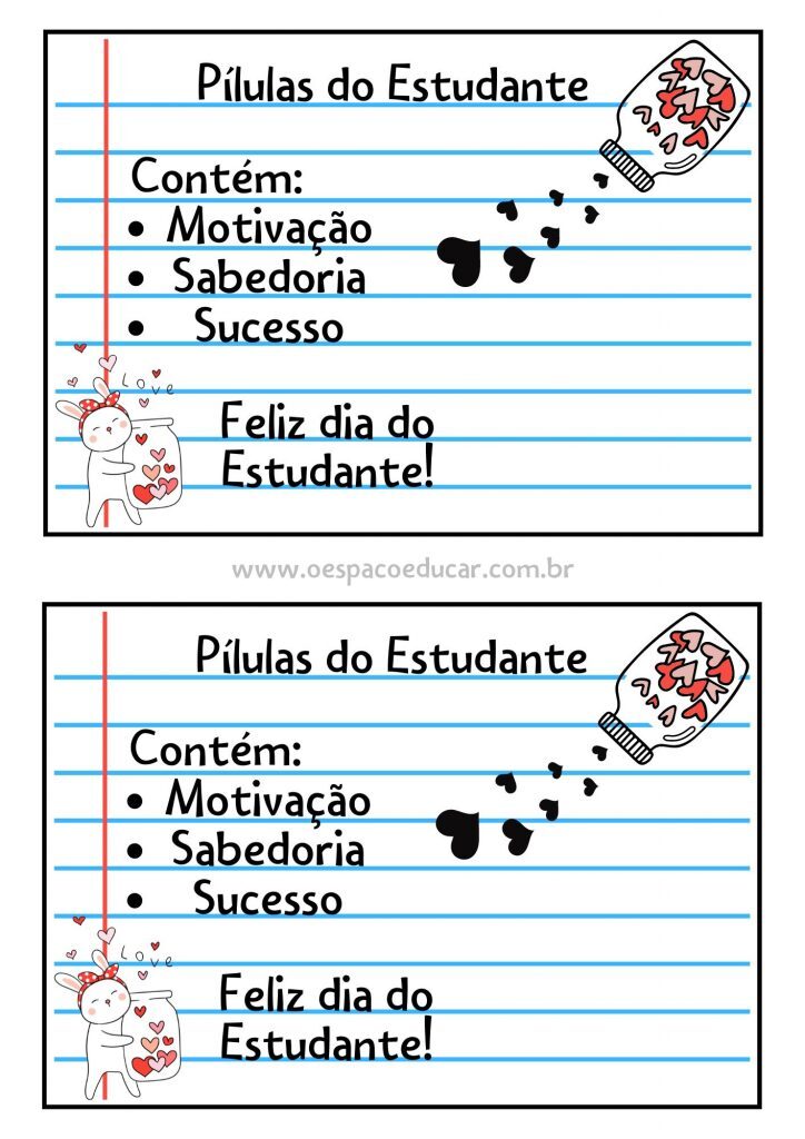 PÍLULAS DO ESTUDANTE