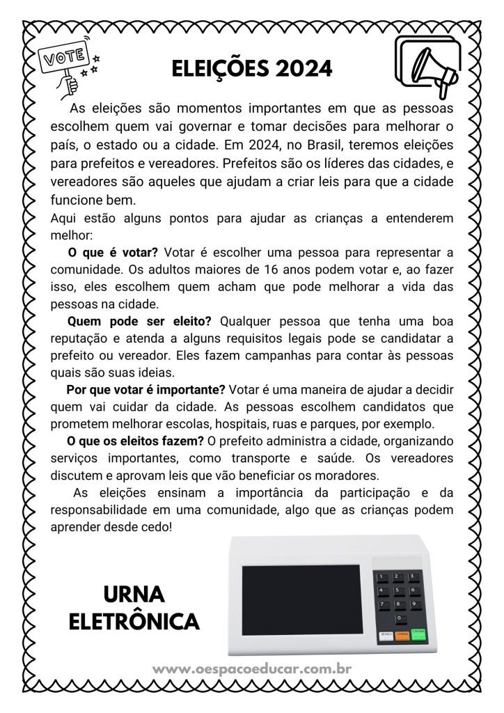 Atividades Eleições 2024!