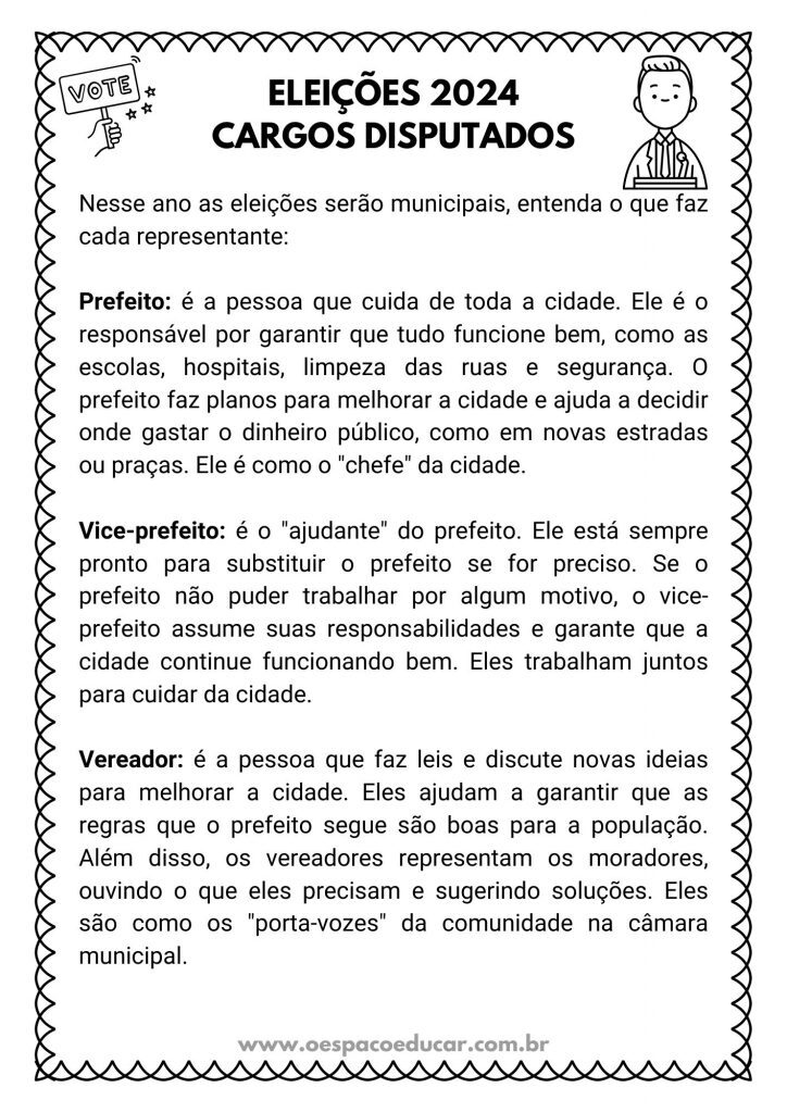 Atividades Eleições 2024!