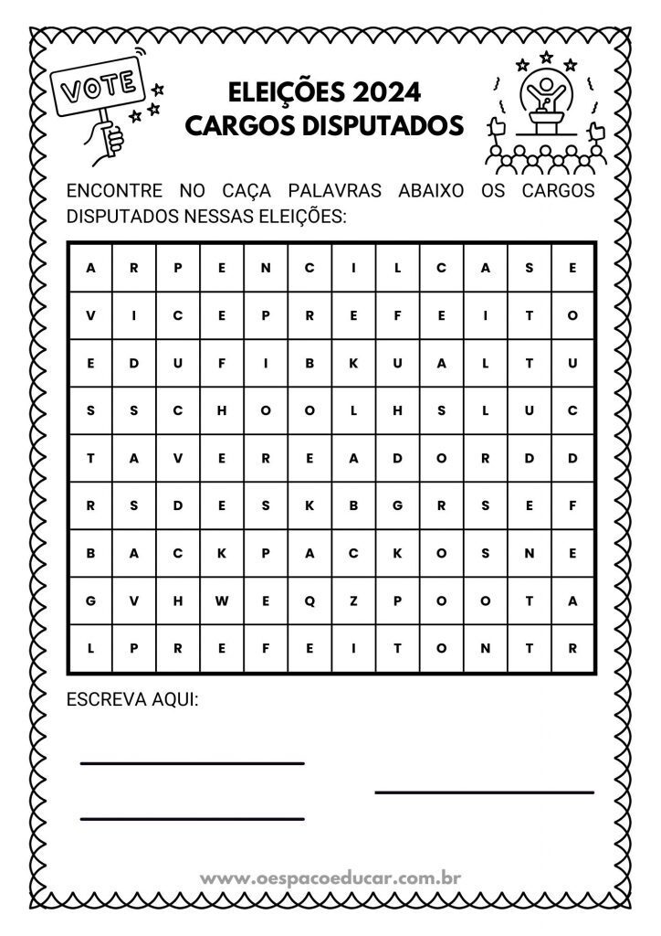 Atividades Eleições 2024!
