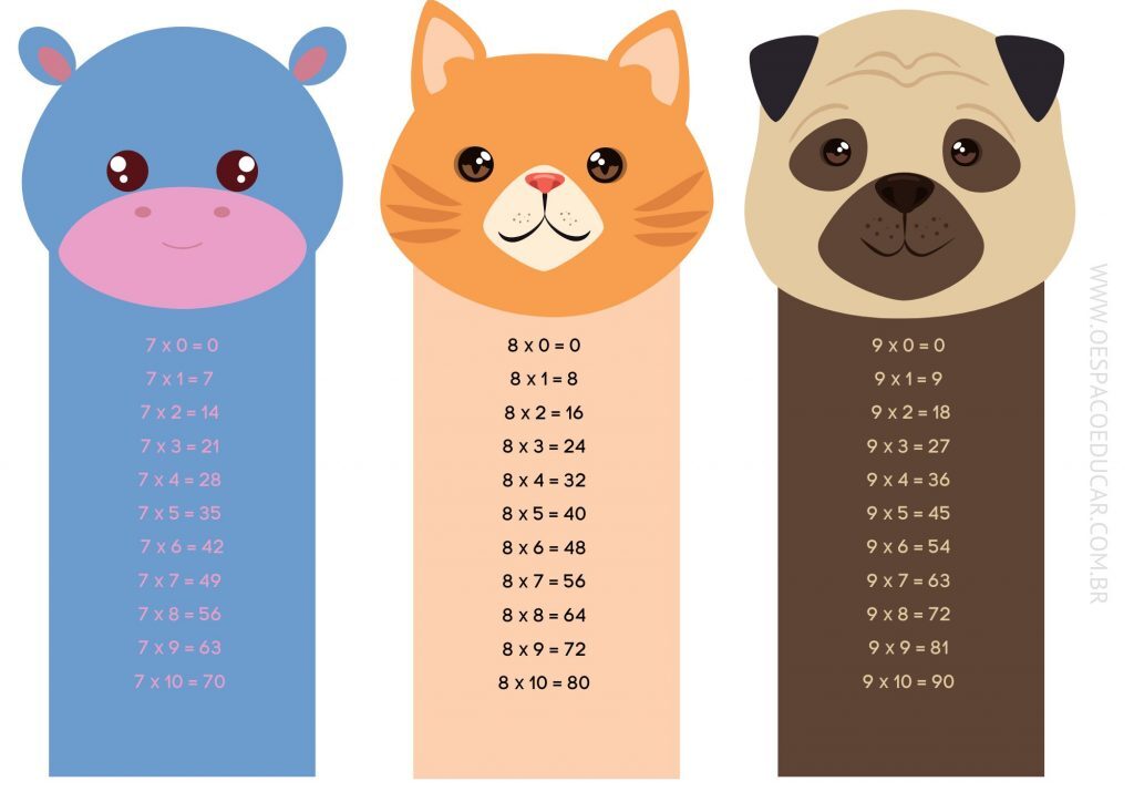 Tabuada dos animais!
