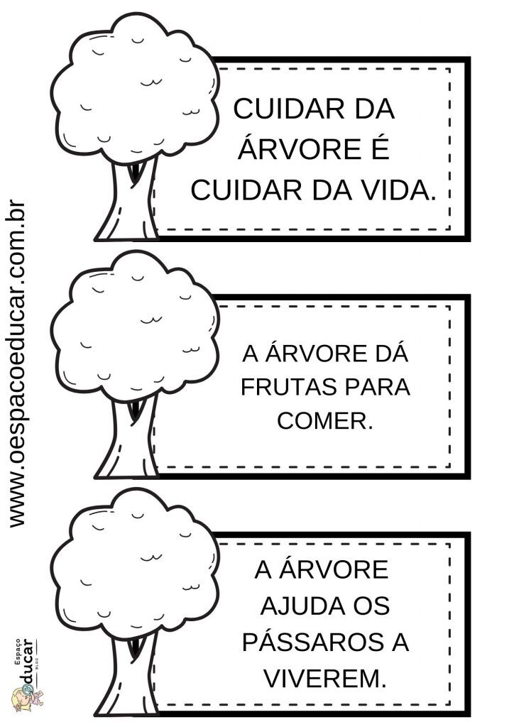 Dia da árvore: fichas de leitura!