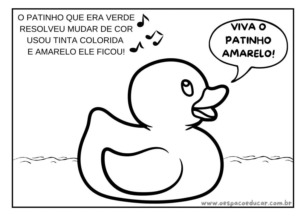 Educação Infantil: atividades patinho colorido!