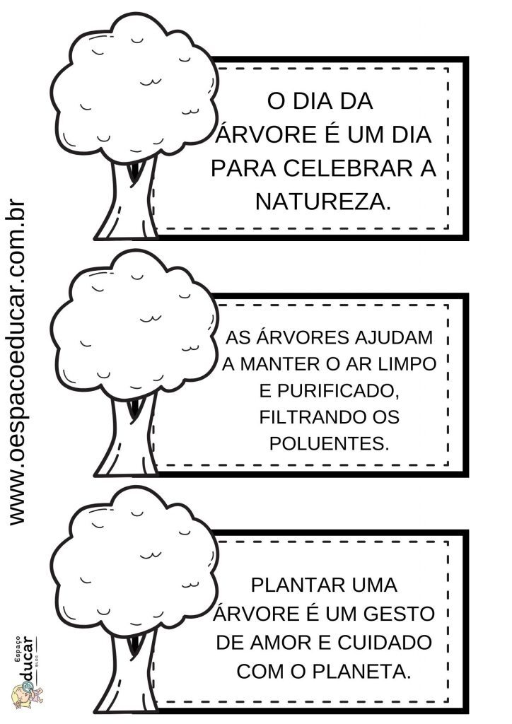 Dia da árvore: fichas de leitura!