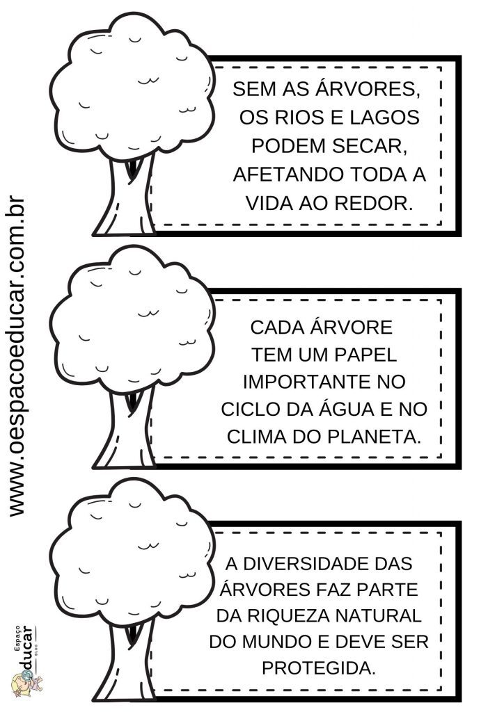 Dia da árvore: fichas de leitura!