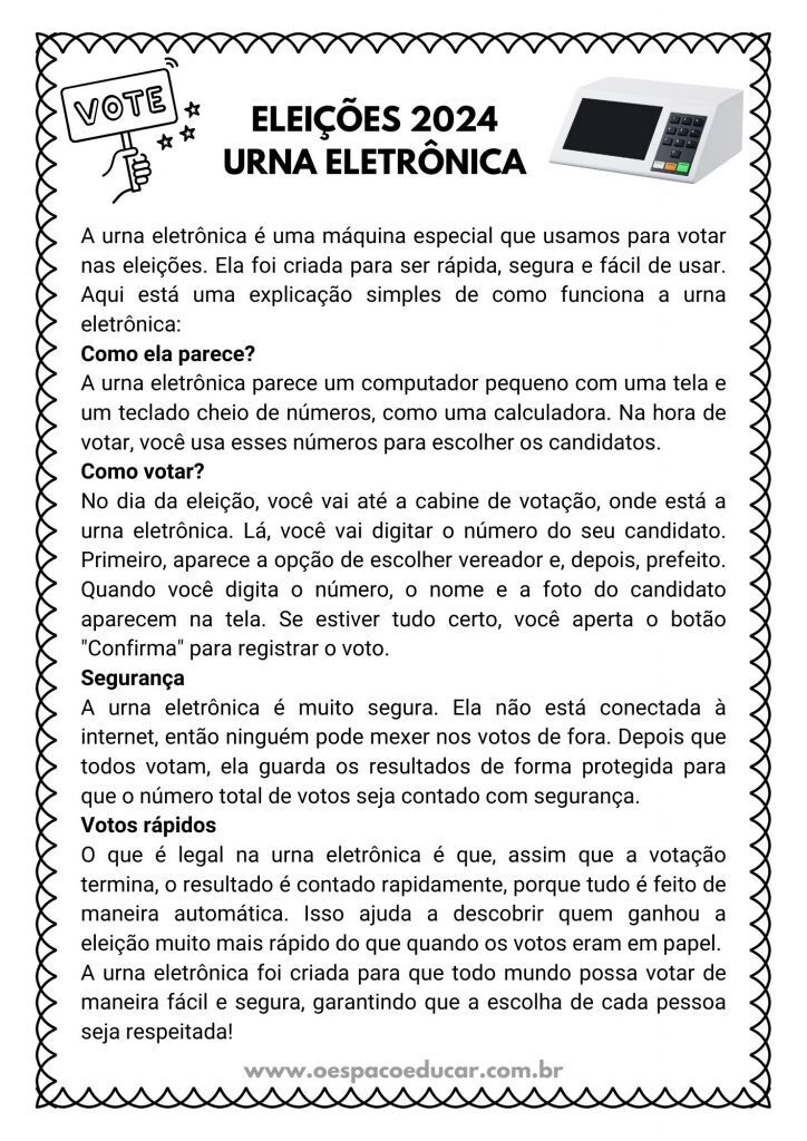 Atividades Eleições 2024!
