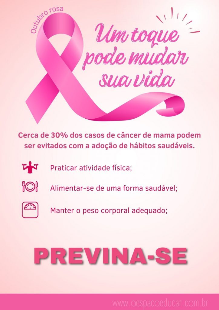 Outubro rosa: cartazes; tags e lembrancinhas!