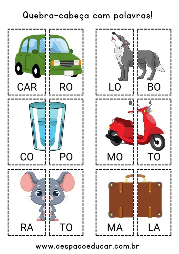 Quebra-cabeça com palavras!