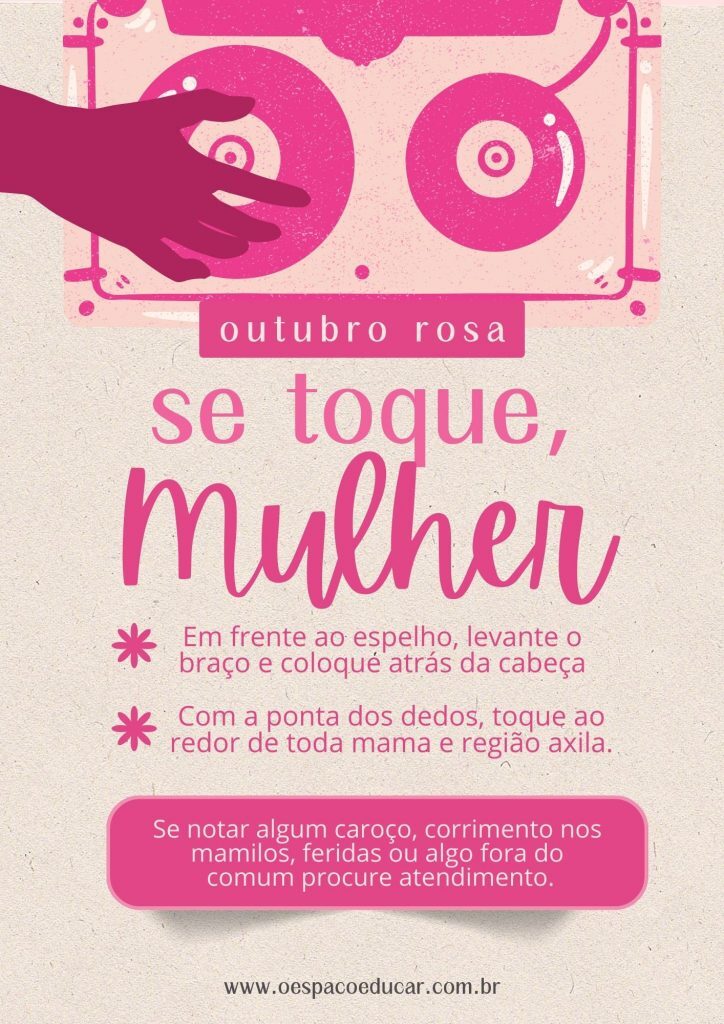 Outubro rosa: cartazes; tags e lembrancinhas!