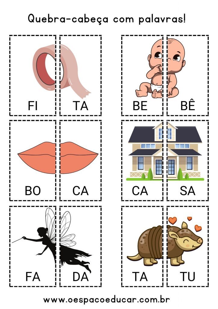 Quebra-cabeça com palavras!
