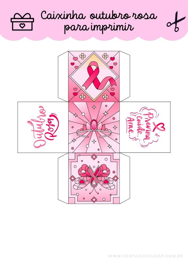 Outubro rosa: cartazes; tags e lembrancinhas!