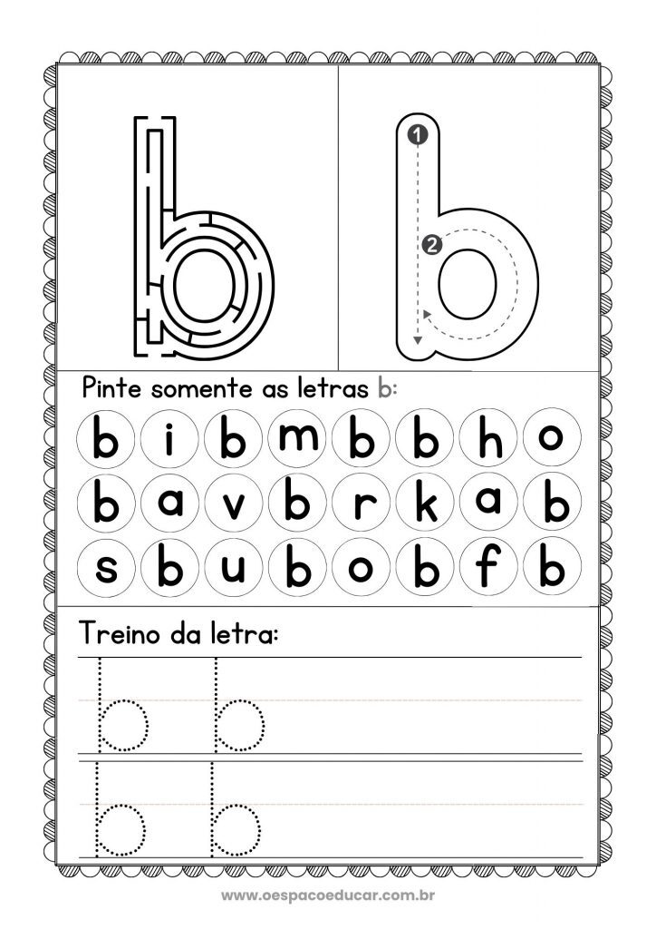 Educação Infantil: atividades da letra B!