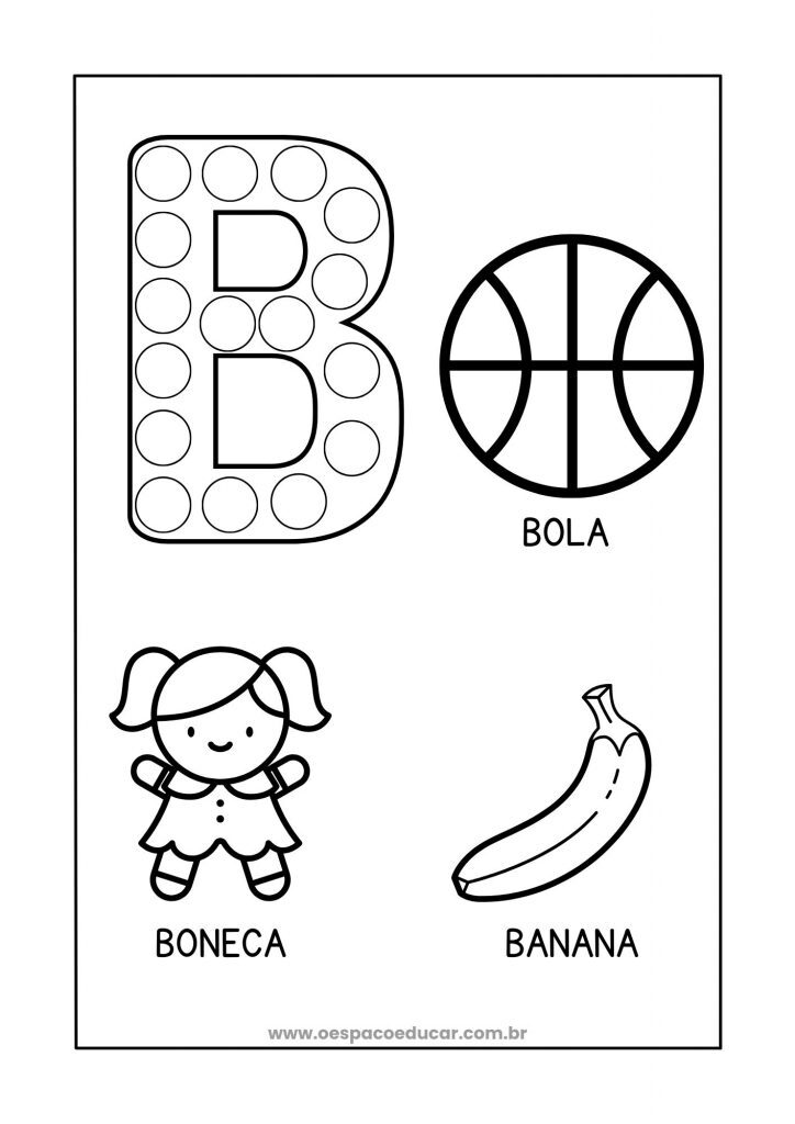 Educação Infantil: atividades da letra B!