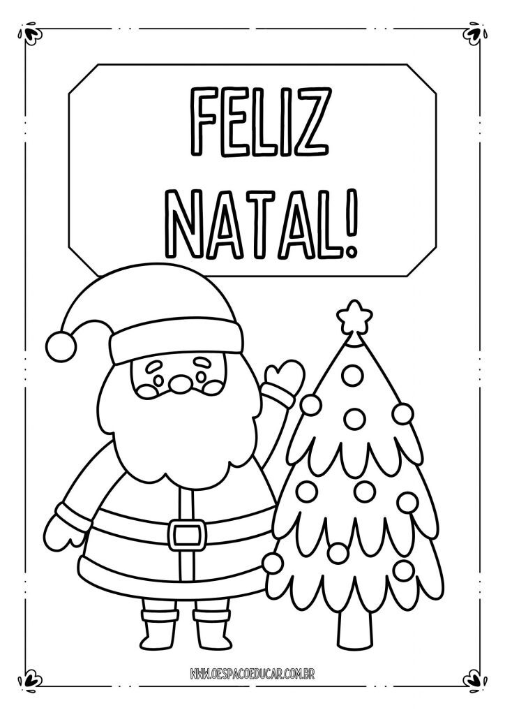 Natal: para colorir!