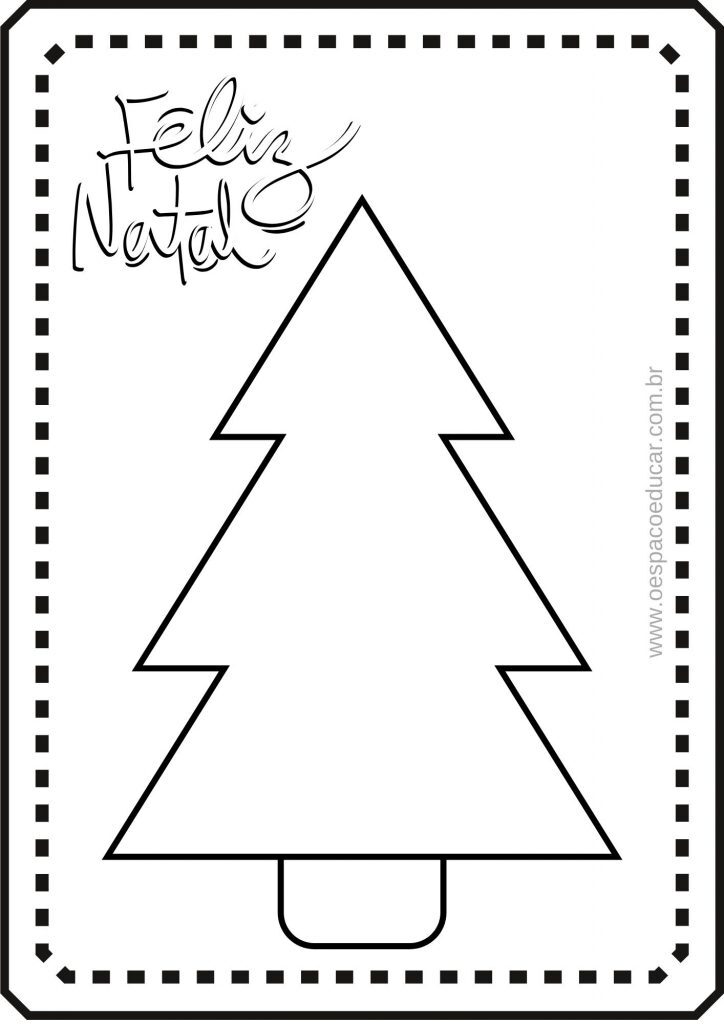 Natal: árvores para colorir e decorar!
