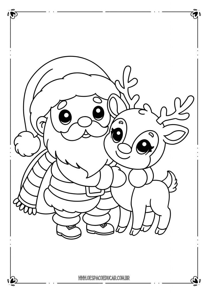 Natal: para colorir!