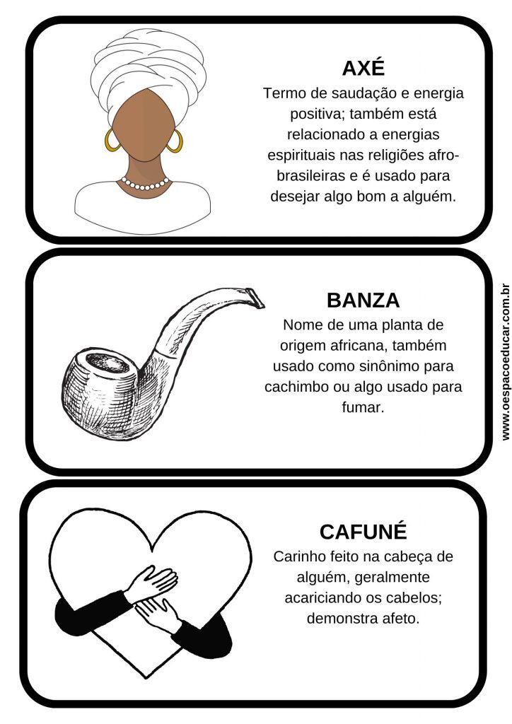 Fichas de leitura: elementos da cultura afro-brasileira!