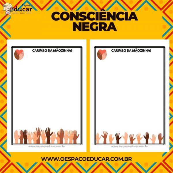 Consciência Negra: carimbo da mãozinha!