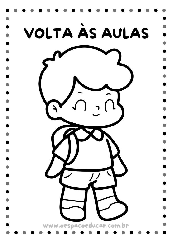 Volta às aulas: para colorir!