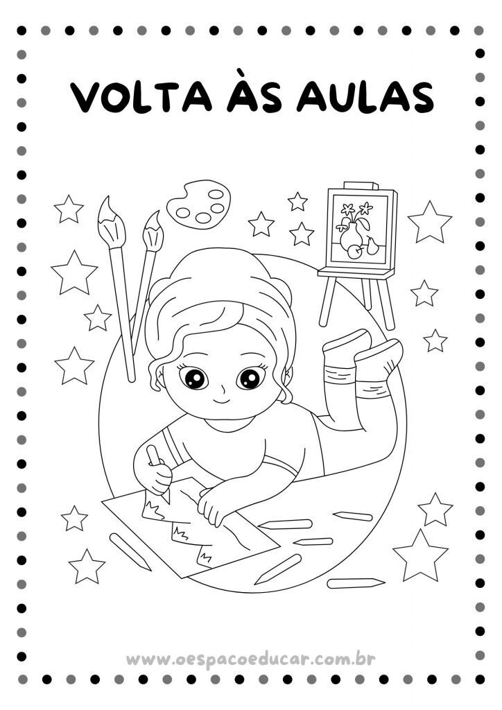 Volta às aulas: para colorir!