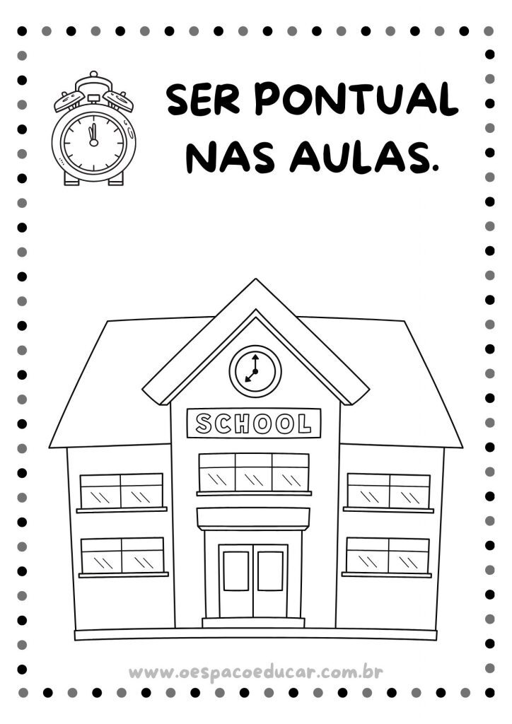 Combinados da turma para colorir!