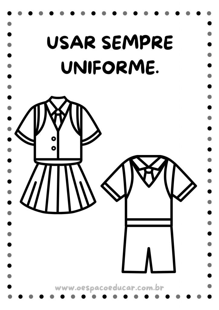 Combinados da turma para colorir!