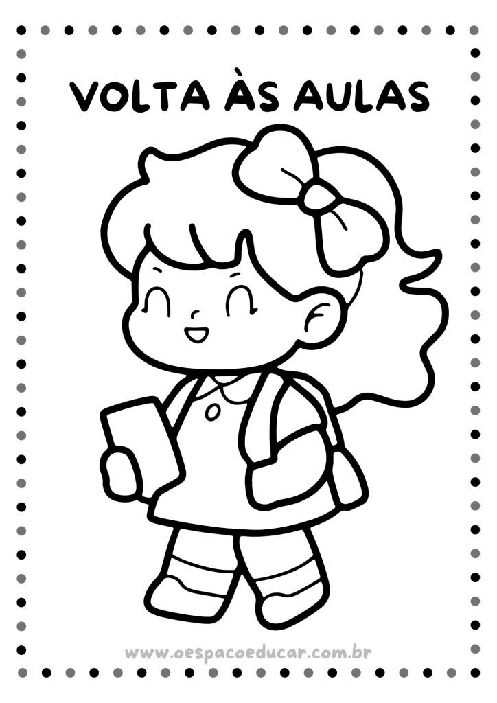Volta às aulas: para colorir!