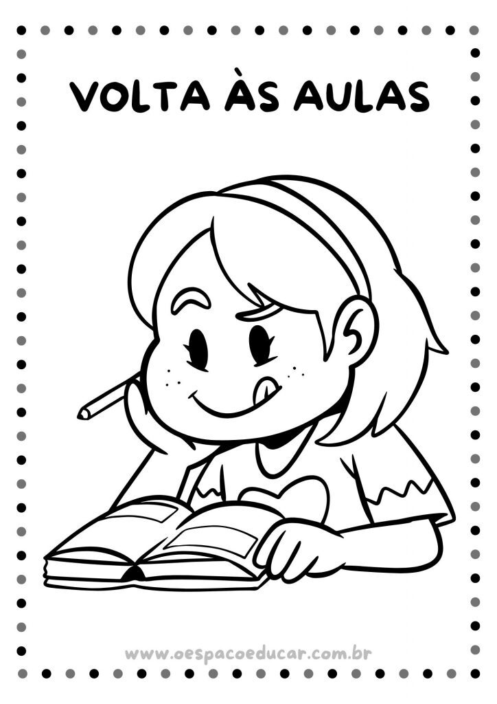 Volta às aulas: para colorir!