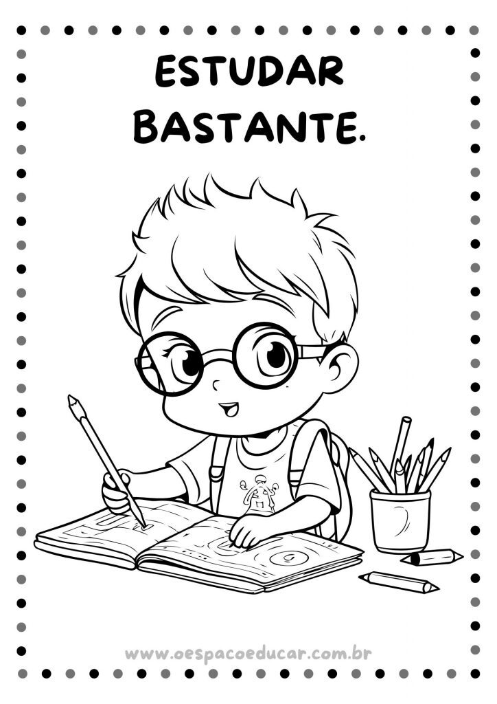 Combinados da turma para colorir!