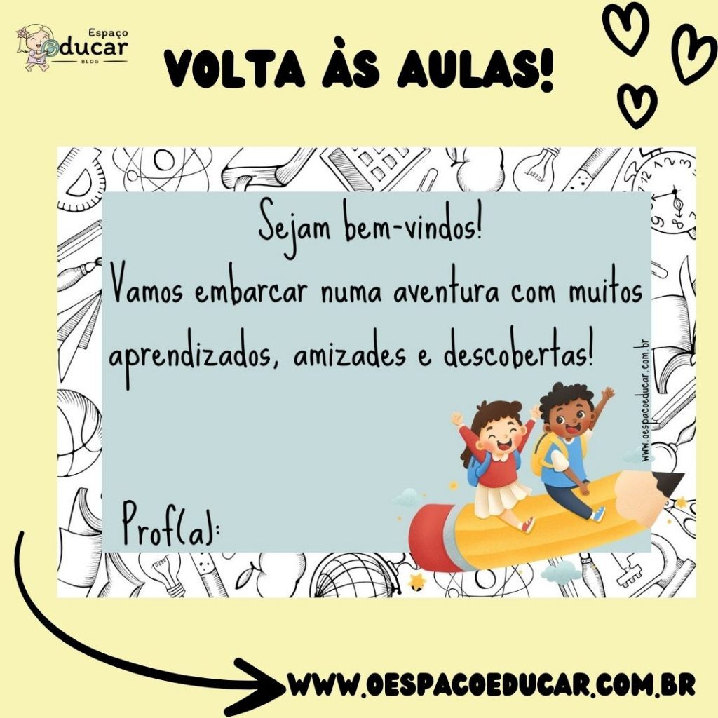 Cartão bem-vindos!