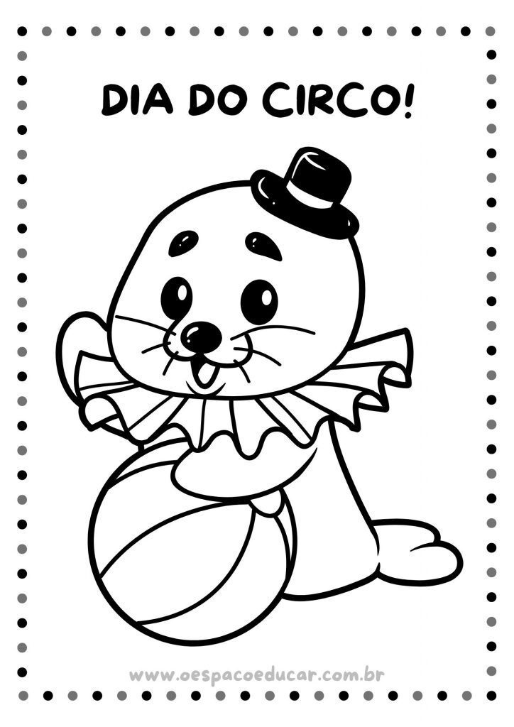 Dia do Circo: colorir!